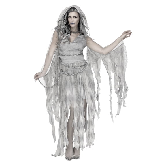 Enchanted Ghost Halloween Costume for Adults, Women's Size L (12/14), by Way to Celebrate