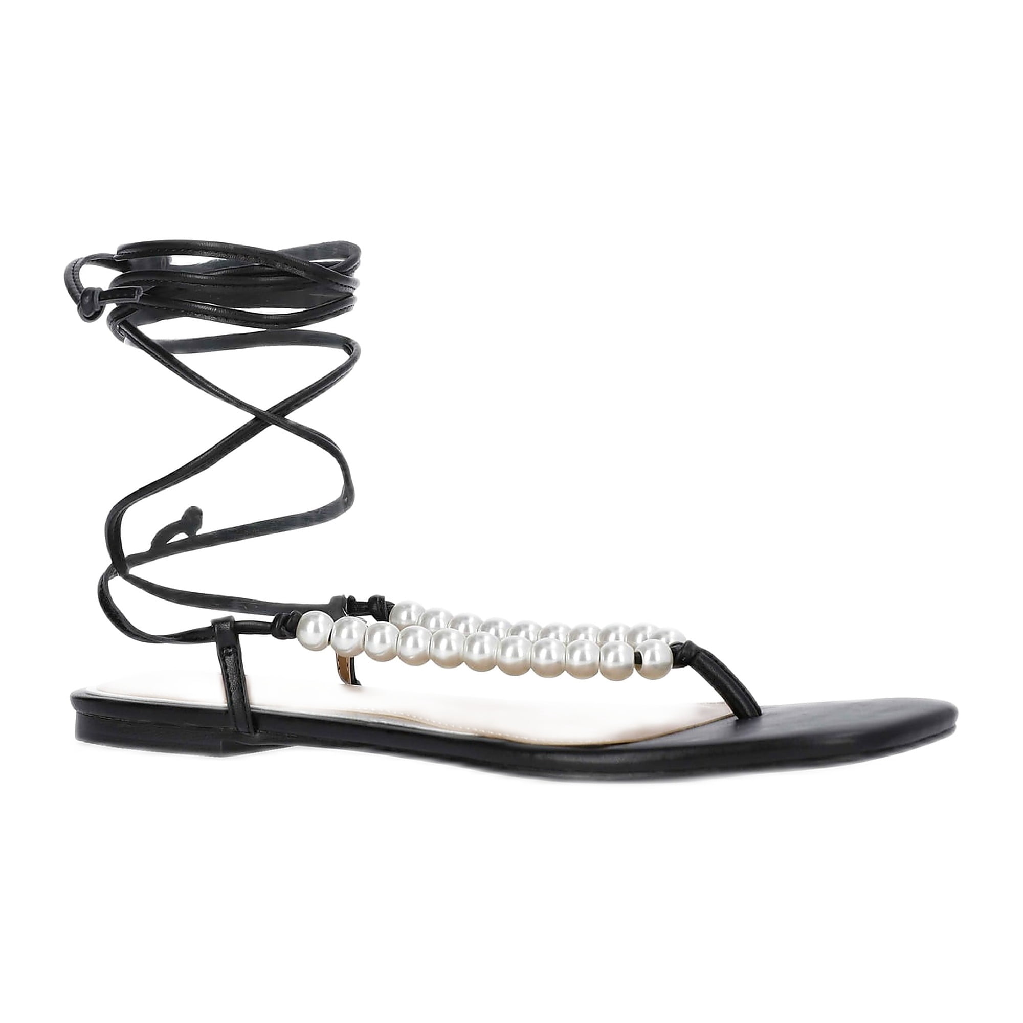 Women's Beaded Wrap Sandals