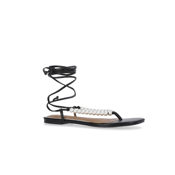 Free Assembly Women's Beaded Wrap Sandals