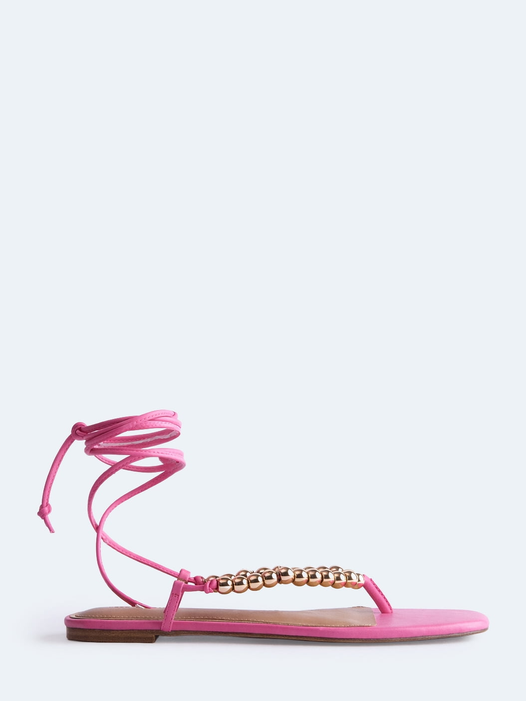Free Assembly Women's Beaded Wrap Sandals