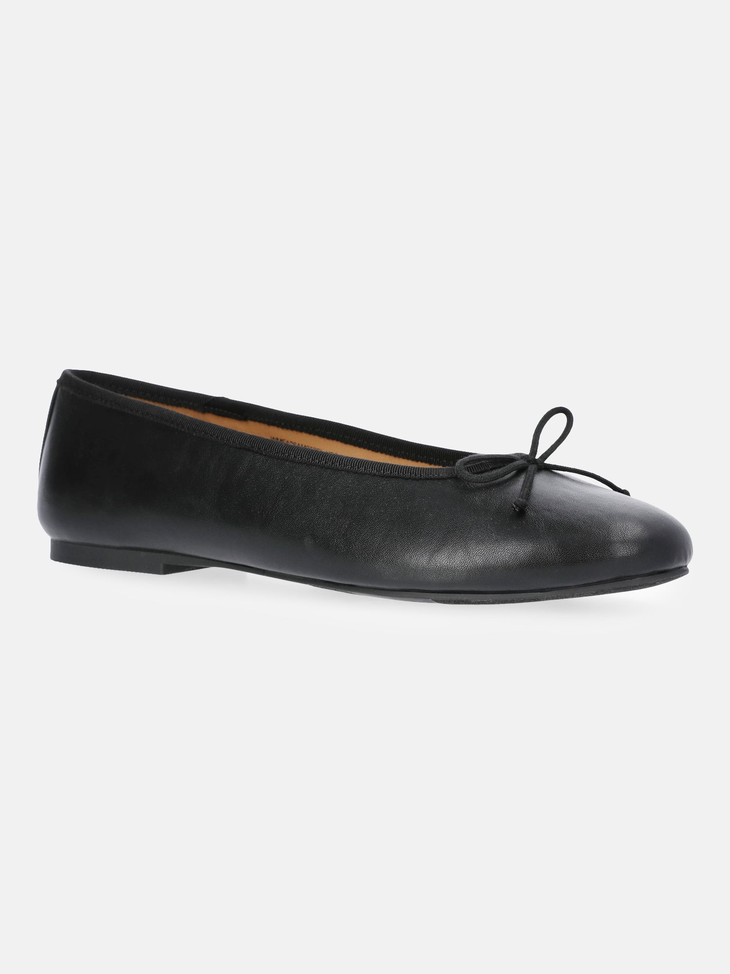 Free Assembly Women's Faux Leather Ballet Flats with Bow