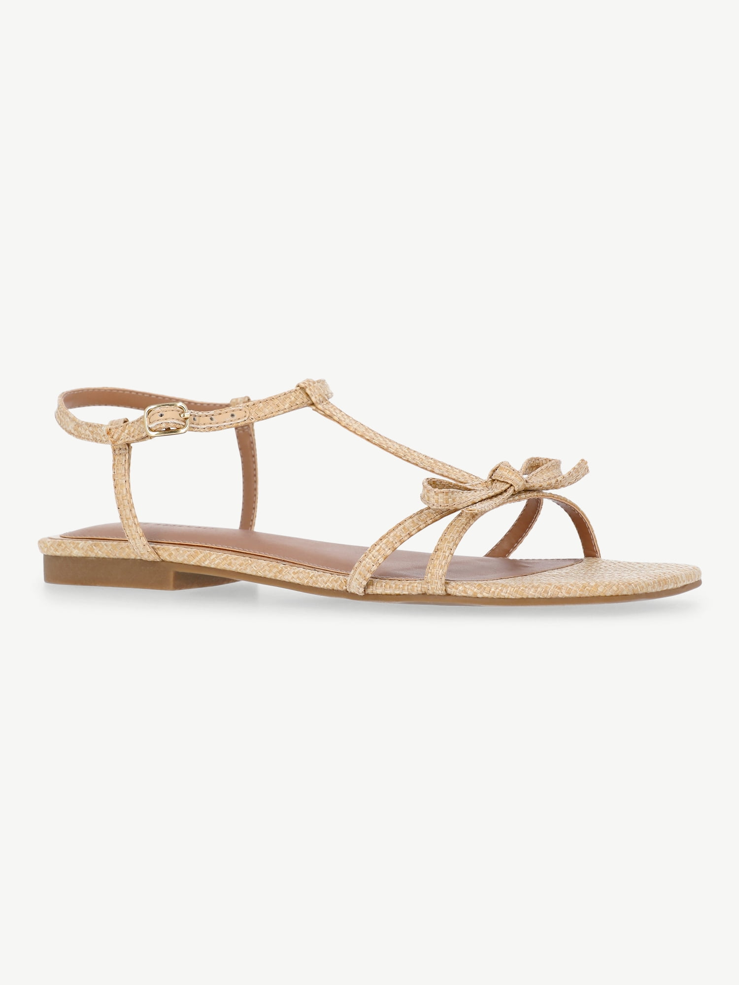 Free Assembly Women's Flat Sandals with Bow