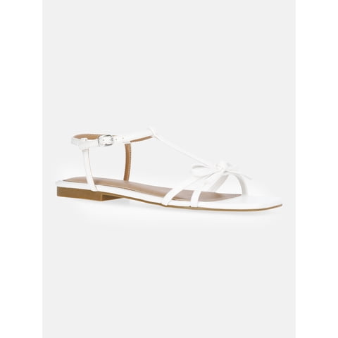 Women's Flat Sandals with Bow