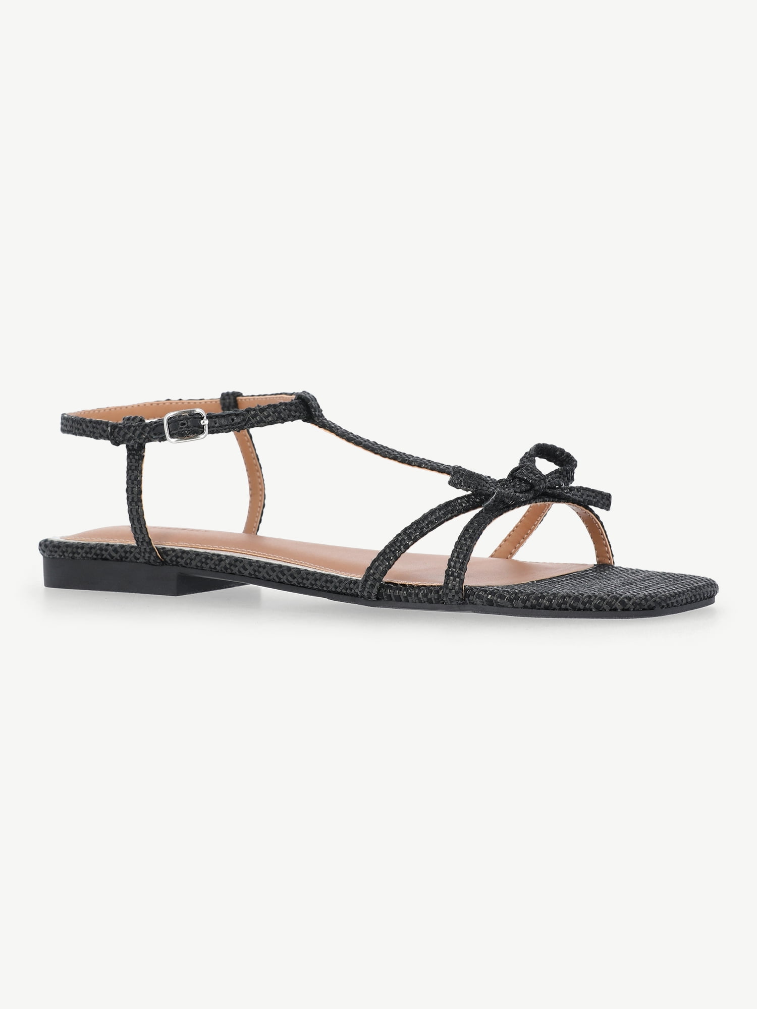 Free Assembly Women's Flat Sandals with Bow