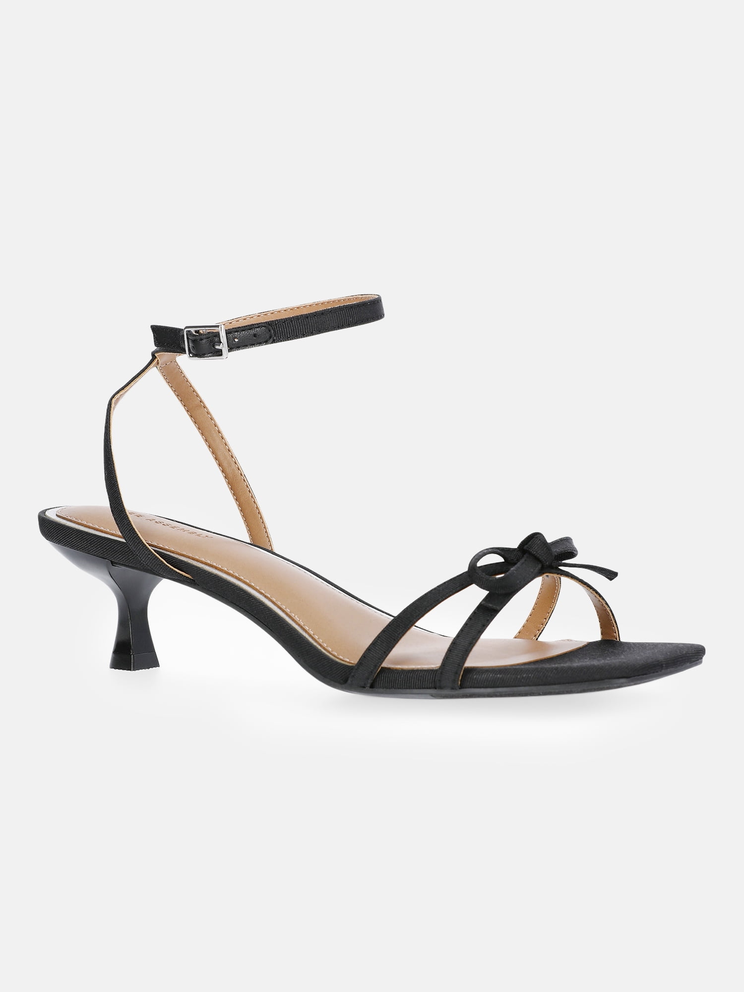 Free Assembly Women's Kitten Heel Sandals with Bow