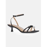 Women's Kitten Heel Sandals with Bow