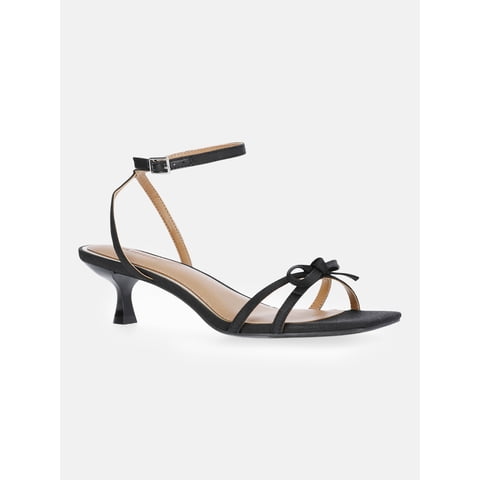 Women's Kitten Heel Sandals with Bow
