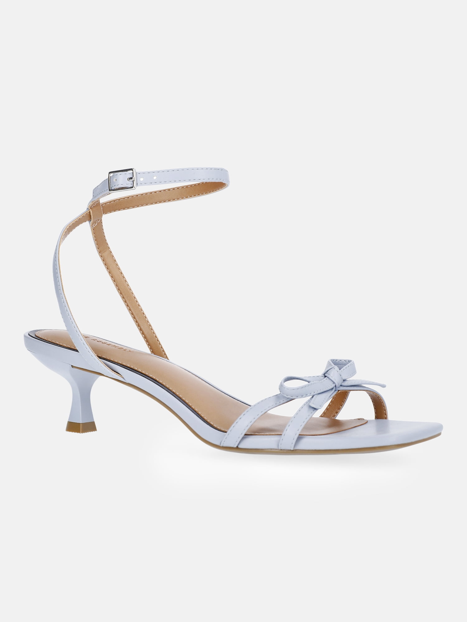 Free Assembly Women's Kitten Heel Sandals with Bow