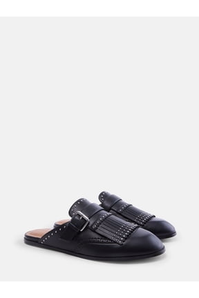 Women's Studded Loafer Mules