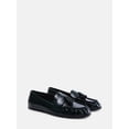 thumbnail image 1 of Free Assembly Women's Faux Leather Croco Tassel Loafers, 1 of 7