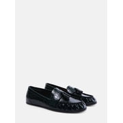 Free Assembly Womens Faux Leather Croco Tassel Loafers