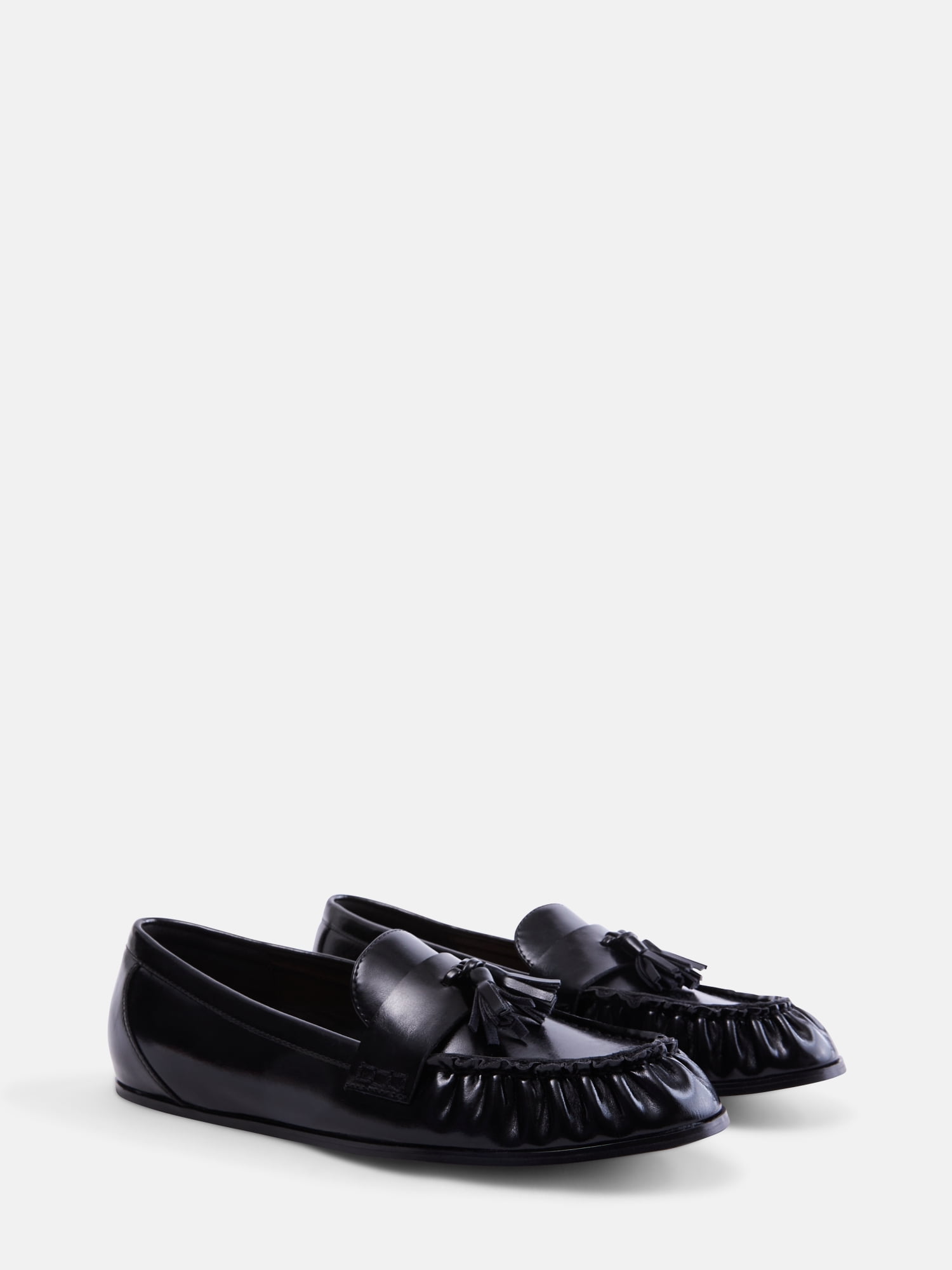 Free Assembly Women's Faux Leather Tassel Loafers