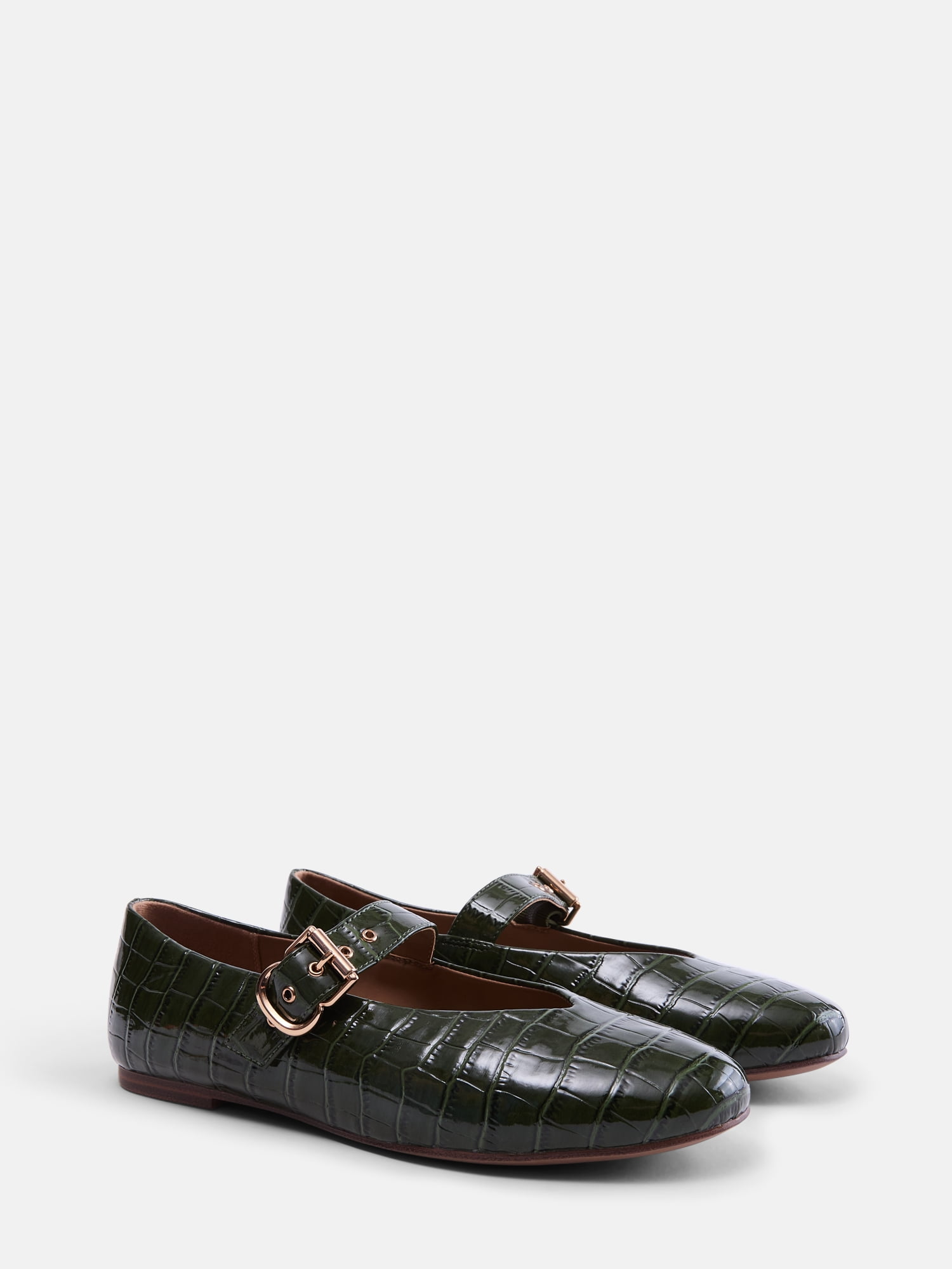 Free Assembly Women's Croco Mary Jane Flats