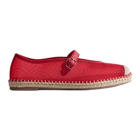Women's Mesh Mary Jane Espadrilles