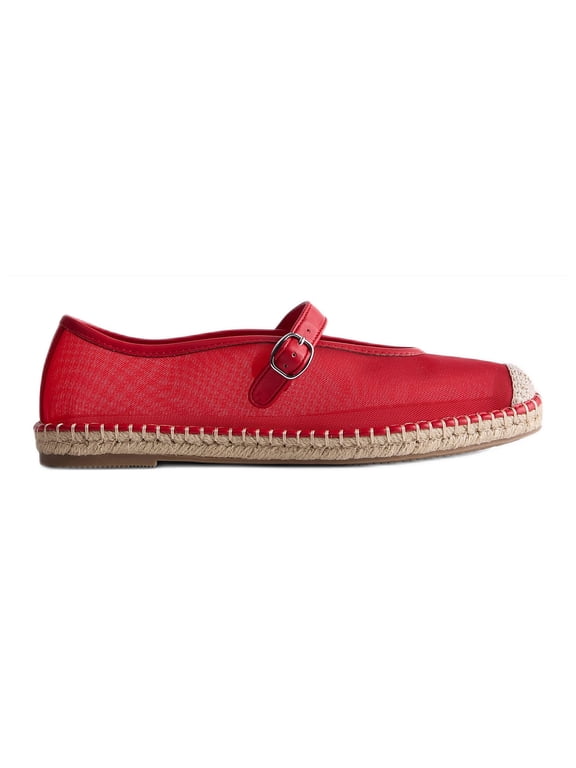 Women's Mesh Mary Jane Espadrilles