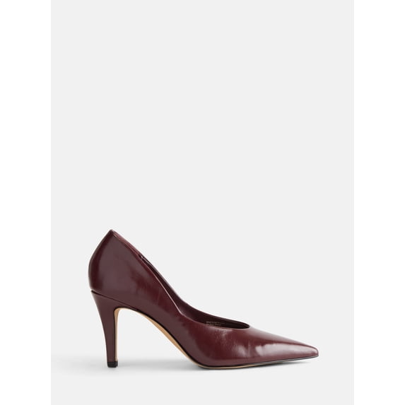 Free Assembly Women's Faux Leather Pointed Toe Pumps