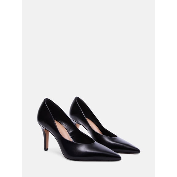 Free Assembly Women's Faux Leather Pointed Toe Pumps