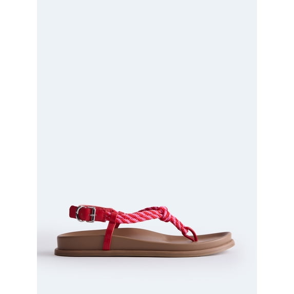 Free Assembly Women's Rope Footbed Sandal