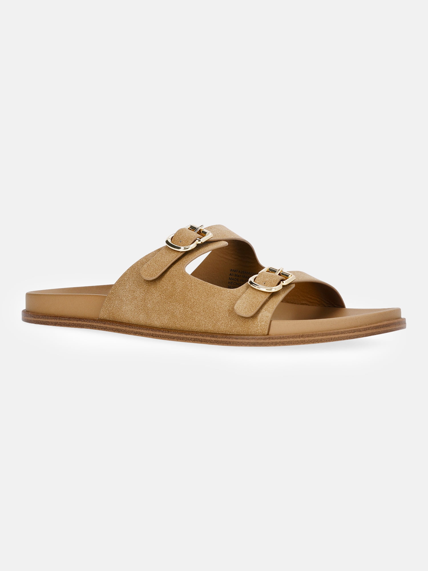 Free Assembly Women's Double Strap Footbed Slide Sandals