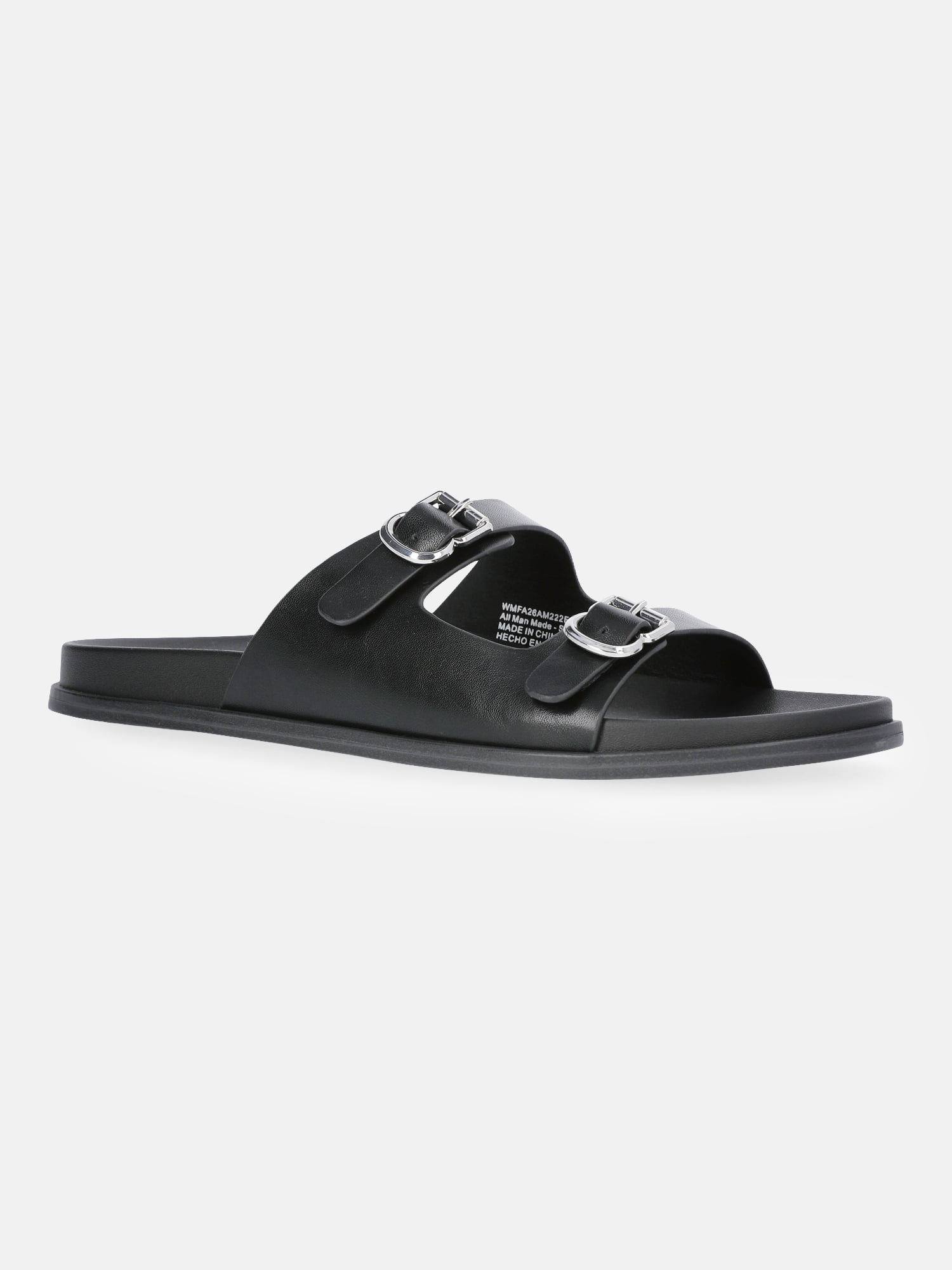Free Assembly Women's Double Strap Footbed Slide Sandals
