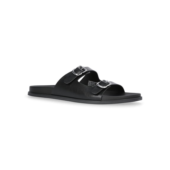 Free Assembly Women's Double Strap Footbed Slide Sandals