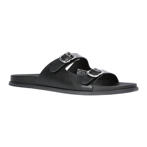 Women's Double Strap Footbed Slide Sandals