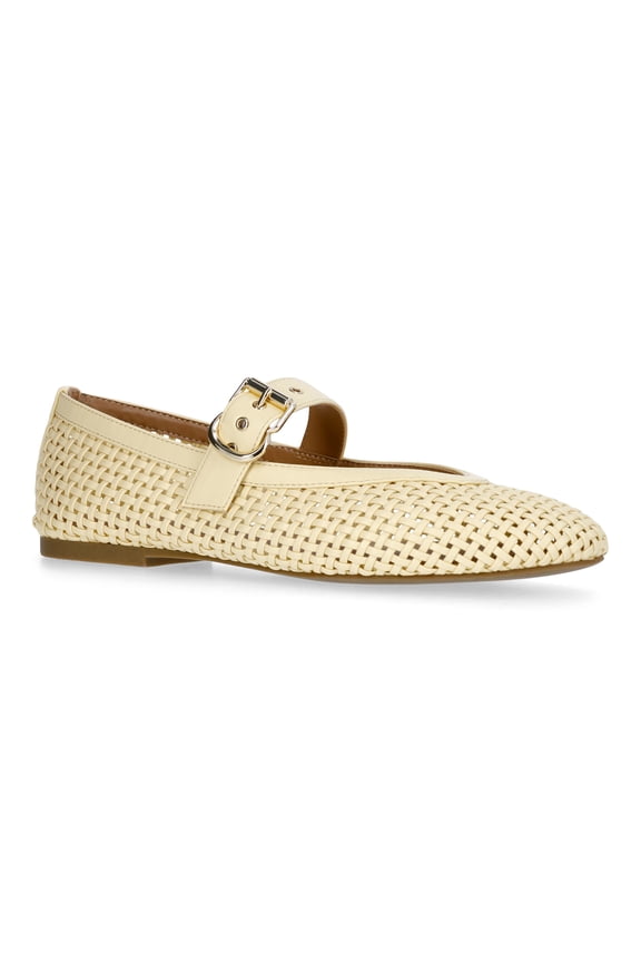 Women's Woven Mary Jane Ballet Flats