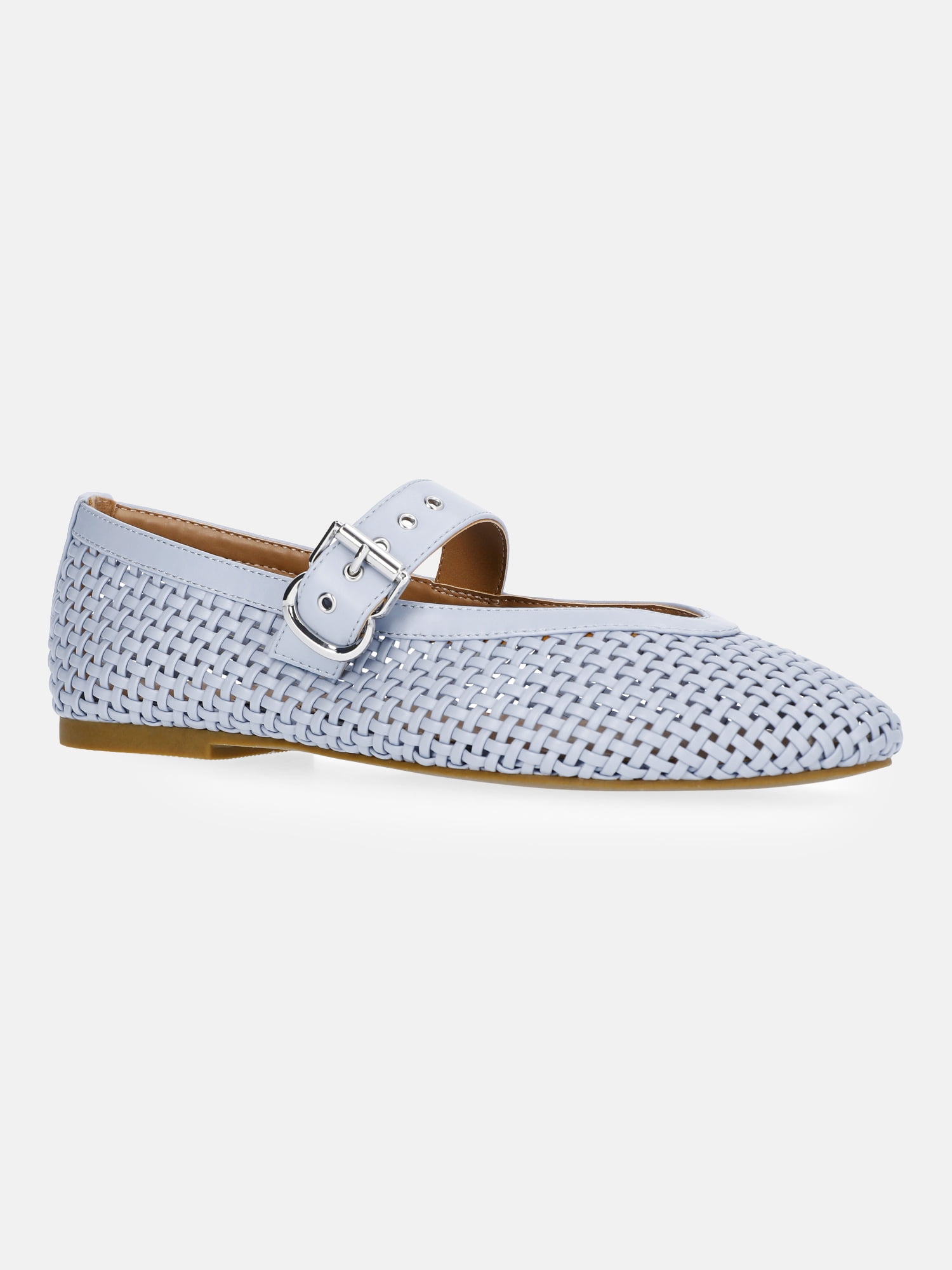 Free Assembly Women's Woven Mary Jane Ballet Flats