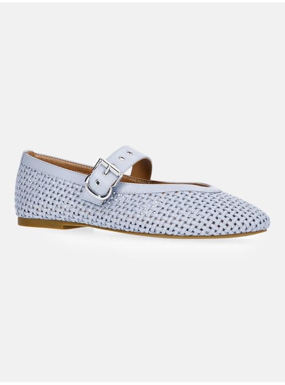 Women's Woven Mary Jane Ballet Flats