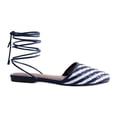 thumbnail image 1 of Free Assembly Women's Woven Wrap Slide Flats, 1 of 7