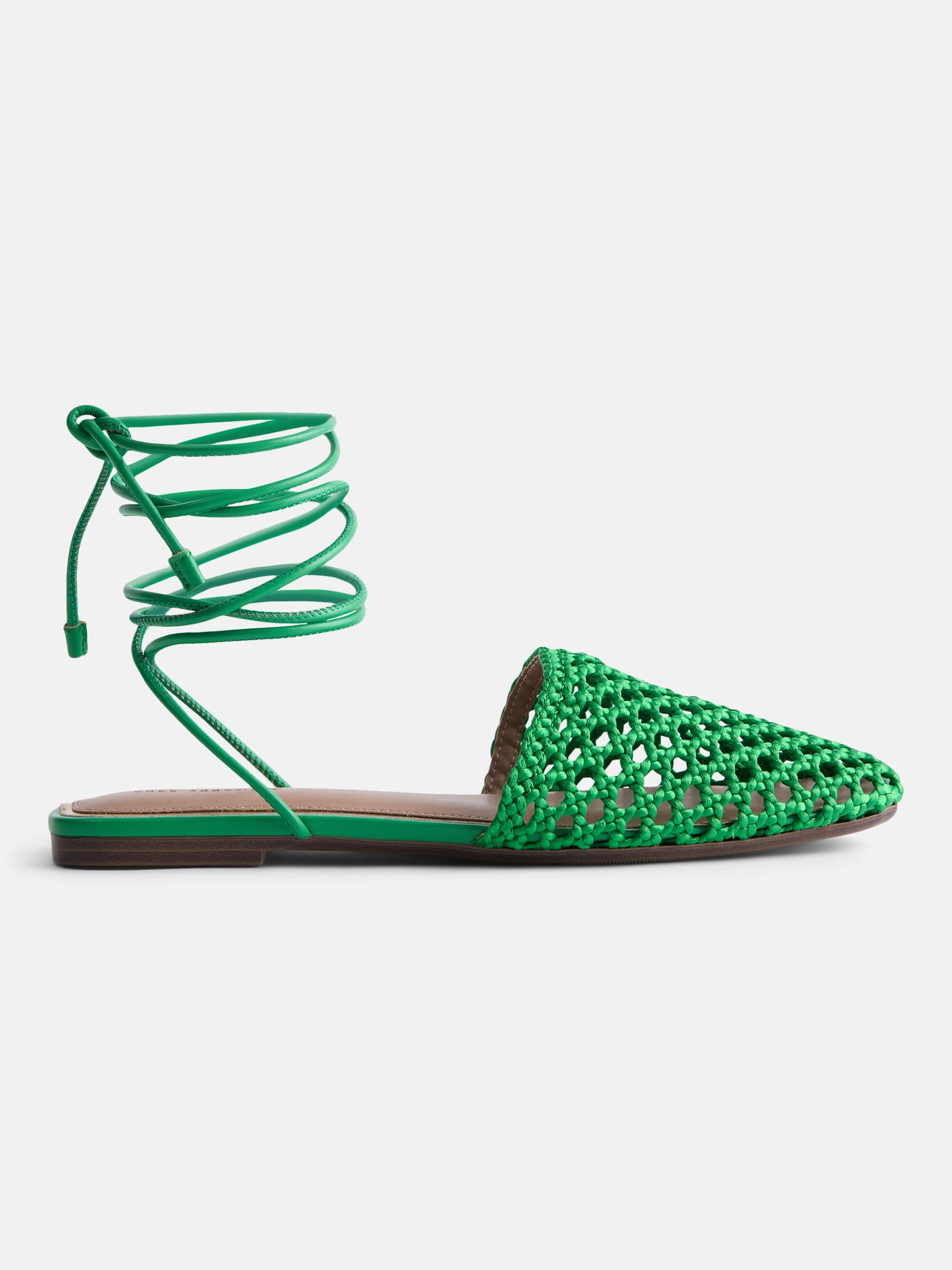 Free Assembly Women's Woven Wrap Slide Flats