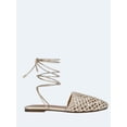 thumbnail image 1 of Free Assembly Women's Woven Wrap Slide Flats, 1 of 7