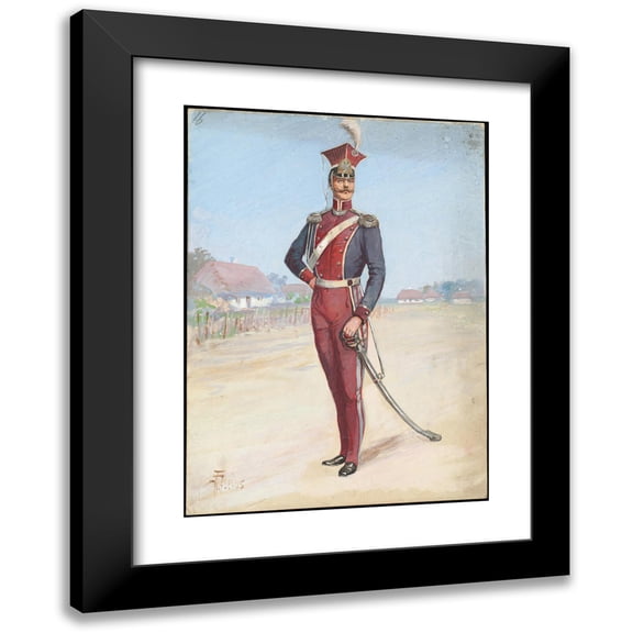 W. Fasienski 18x24 Black Modern Framed Museum Art Print Titled - Unidentified Italian Opera Costume Design Plate 16 (1905)