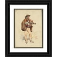 thumbnail image 1 of W. Fasienski 19x24 Black Ornate Framed Double Matted Museum Art Print Titled: Unidentified Italian Opera Costume Design Plate 17 (1905), 1 of 5