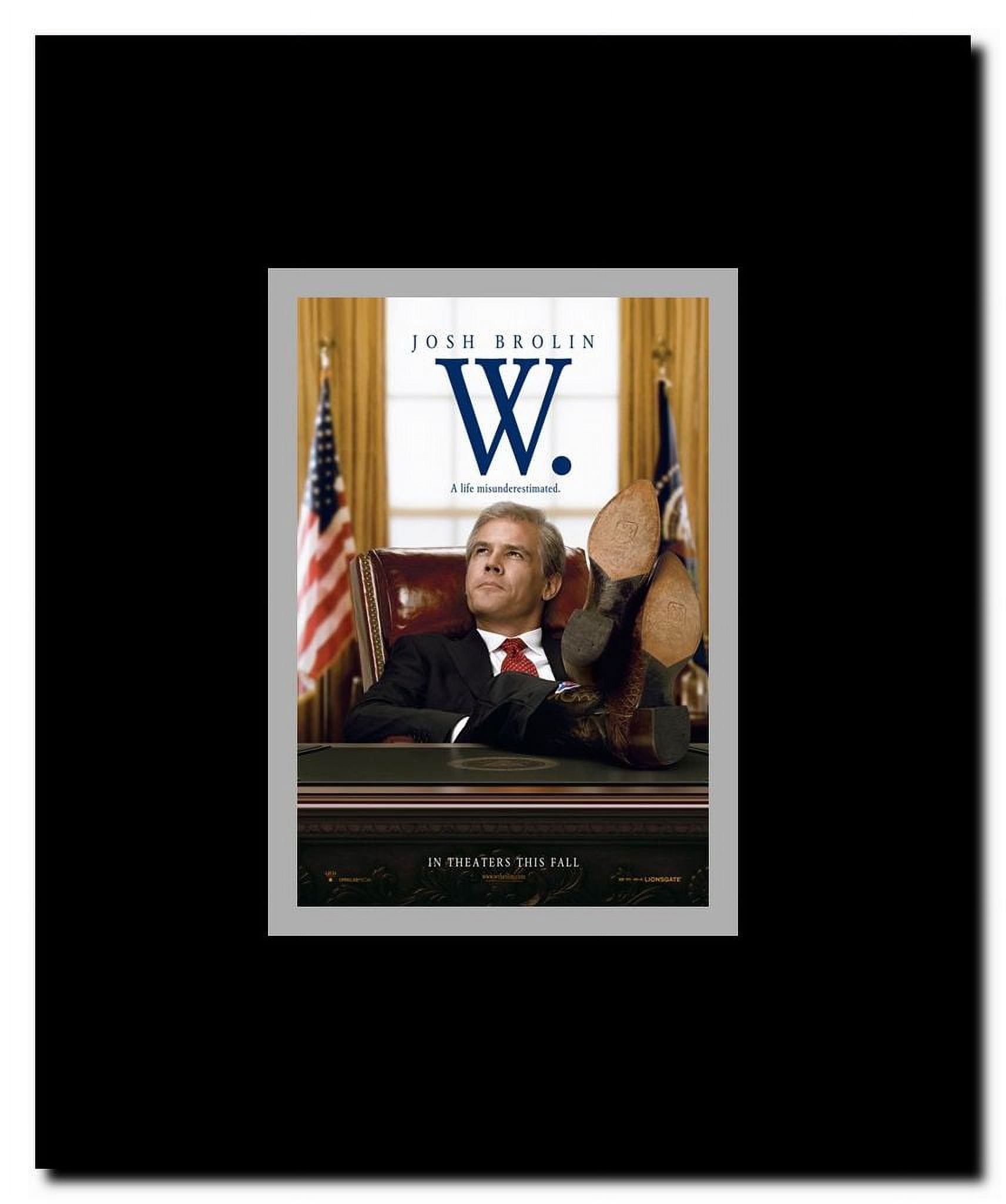 W. Framed Movie Poster