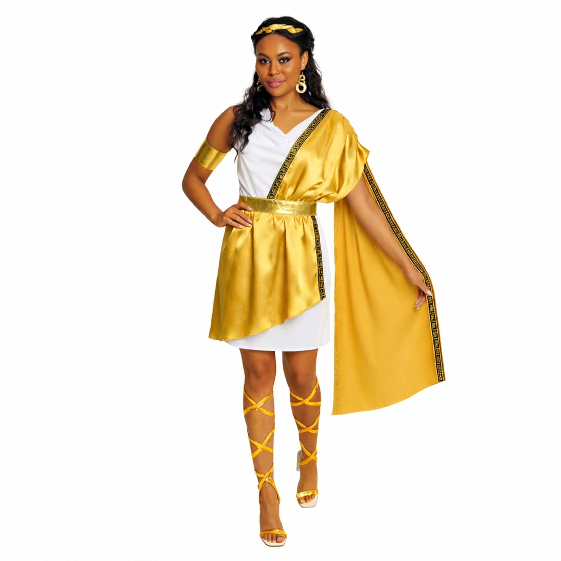 Greek Goddess Halloween Costume for Adults, Women's Size S (4/6), by Way to Celebrate