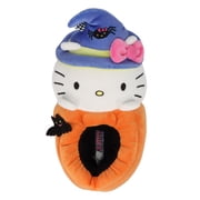Hello Kitty  Womens Halloween Witch Plush Slippers