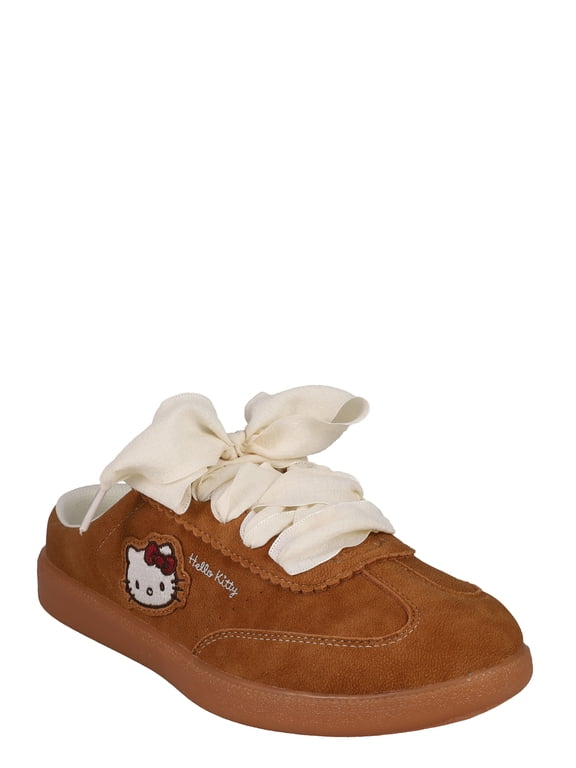 ® Women's cognac brown mule backless sneakers