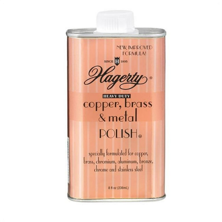 Hagerty Copper, Brass & Metal Polish, Heavy Duty - 8 fl oz