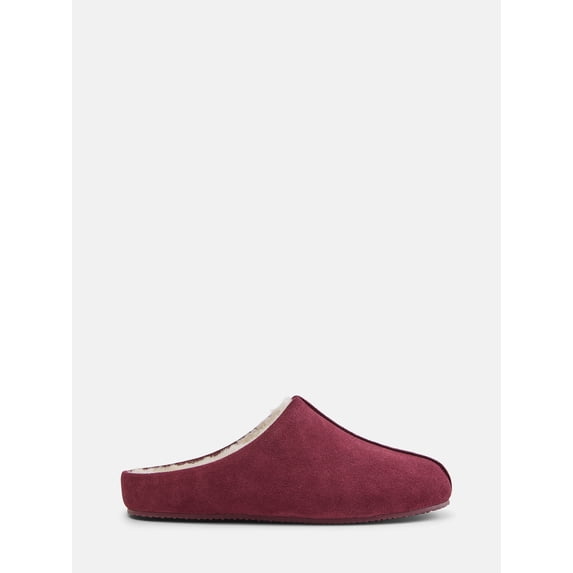 Joyspun Women's Suede Mule Slippers