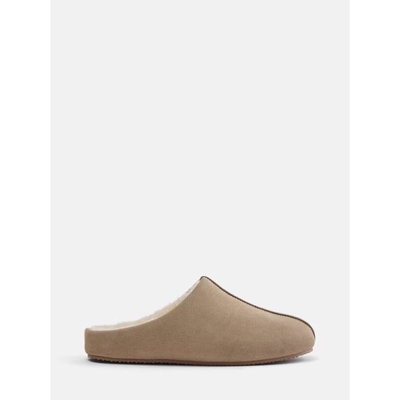 Joyspun Women's Suede Mule Slippers