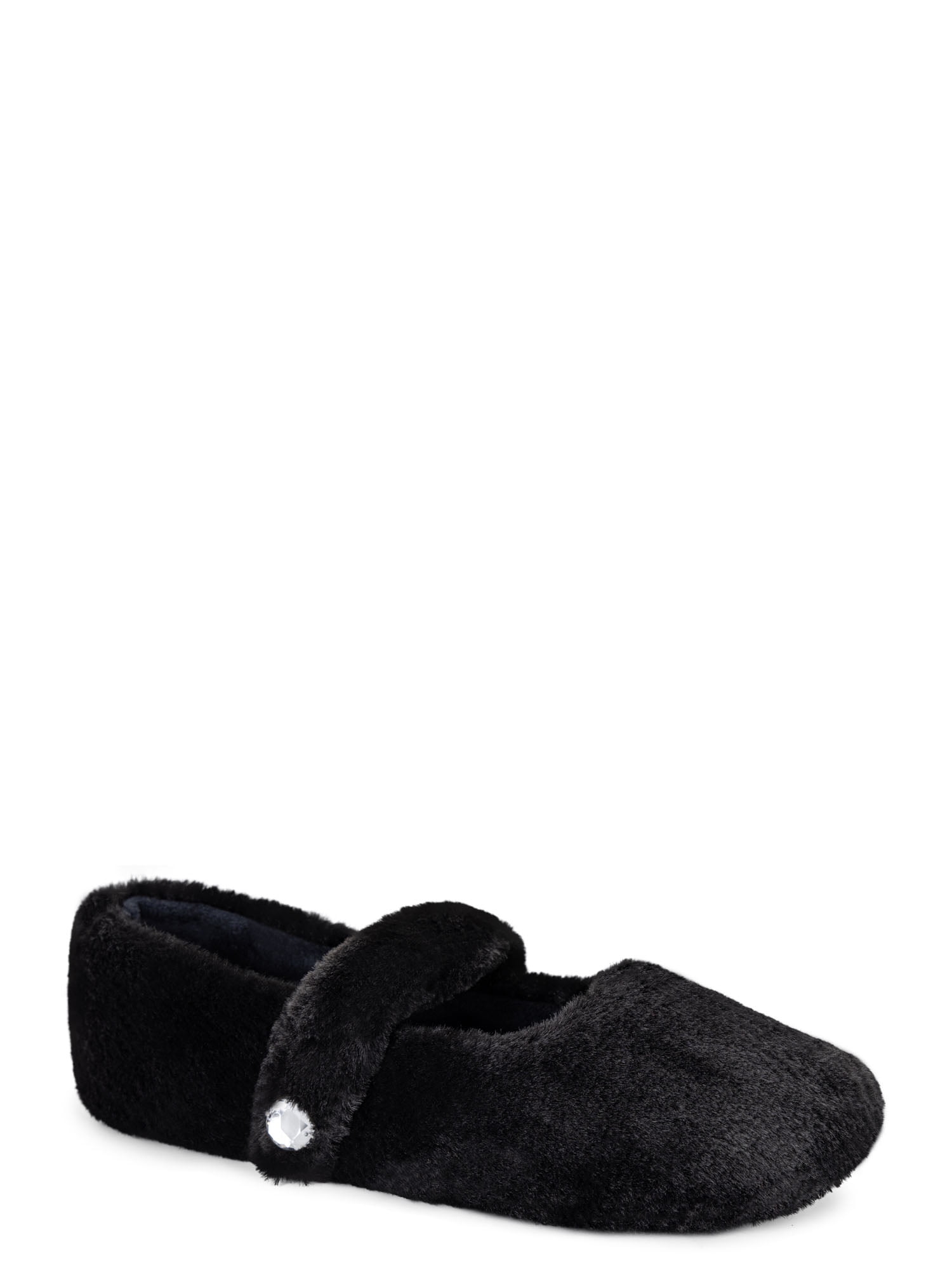 Joyspun Women's Mary Jane Plush Slippers