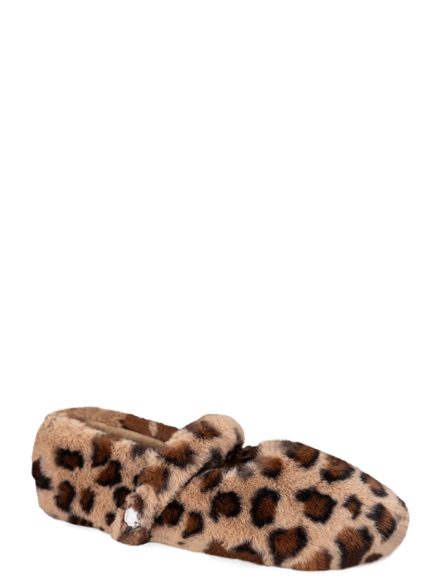 Joyspun Women's Mary Jane Plush Slippers
