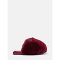 thumbnail image 1 of Joyspun Women’s Faux Fur Puff Scuff Slippers, 1 of 6