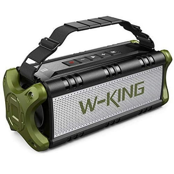 W-KING Portable Bluetooth Speaker, Green Updated, D8
