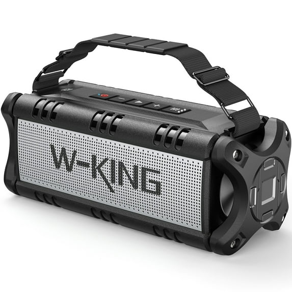 W-KING Shock & Waterproof Wireless Bluetooth Portable Speaker, Brown