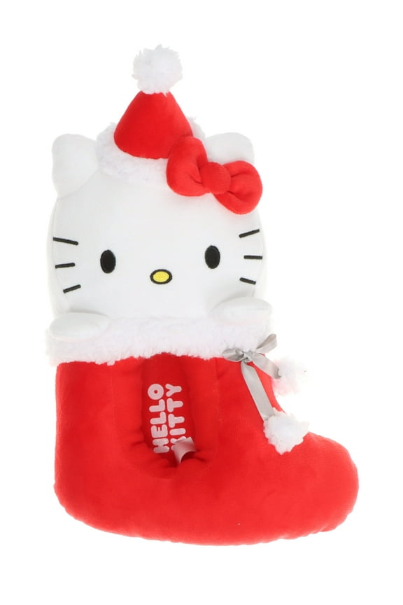 by Sanrio Women's Red Christmas Holiday Stocking Slippers