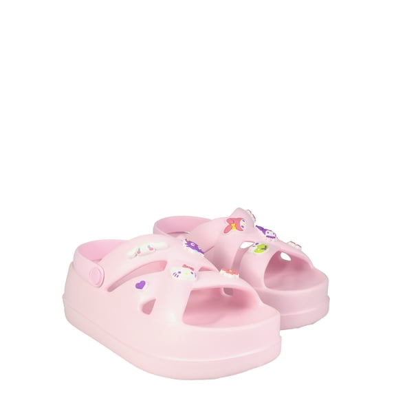 Hello Kitty by Sanrio Womens Criss-Cross Strap Platform Sandals