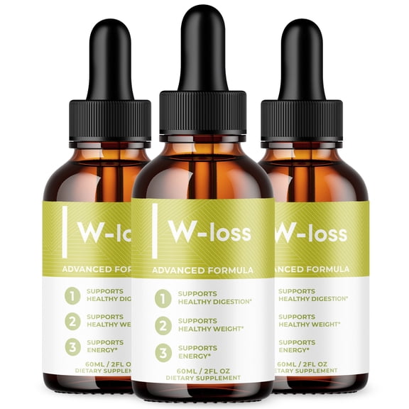 W-Loss Advanced Formula Drops Supporting Your Active Lifesyle Naturally 90 Servings