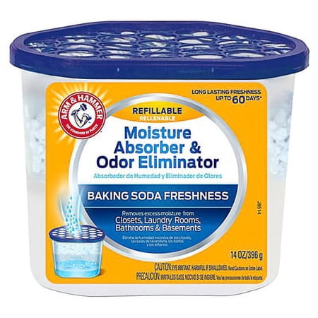 W M Barr 2PK 14 OZ Arm & Hammer Tub Moisture Absorber Neutralizes Musty Odors & T